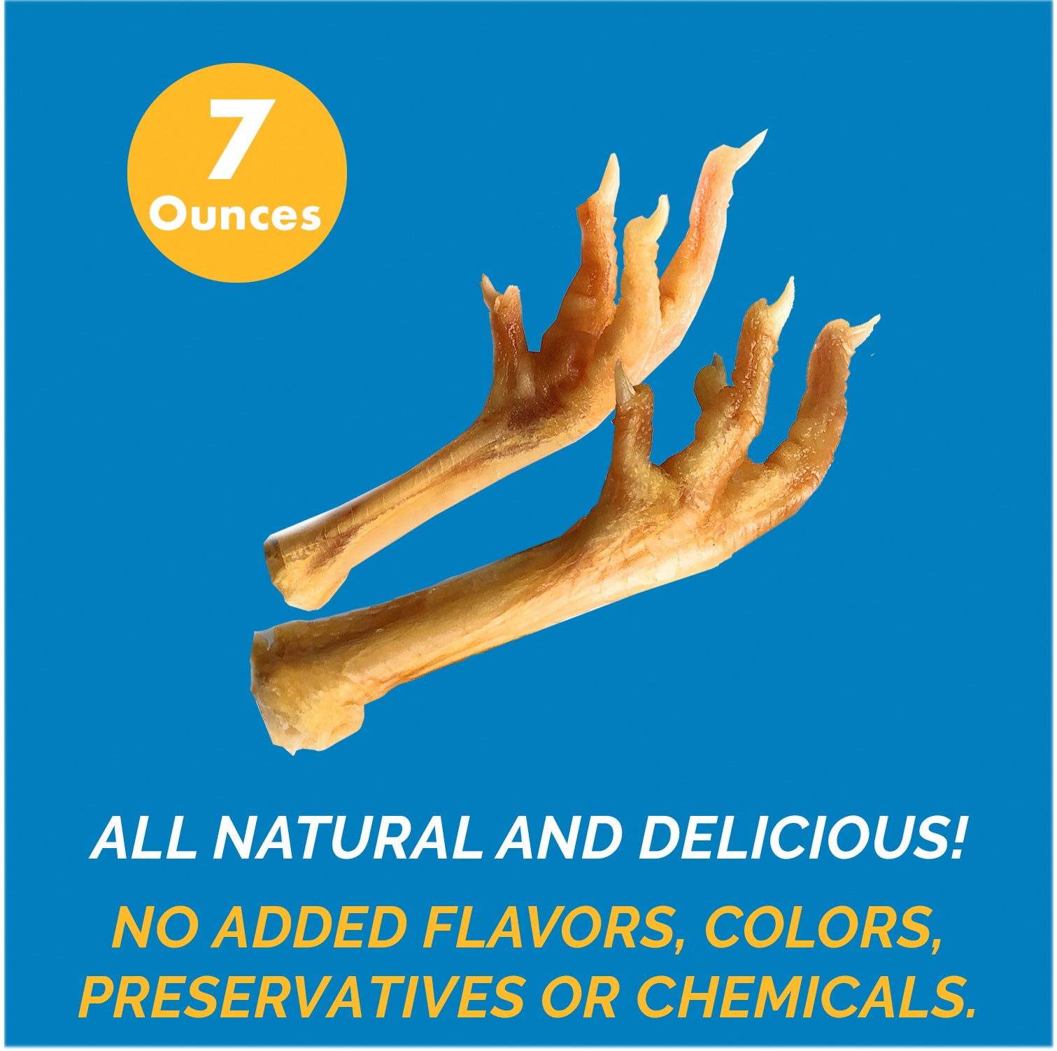 Chicken Feet For Dogs | Natural Joint Dog Chews 7 ounces By 123 Treats