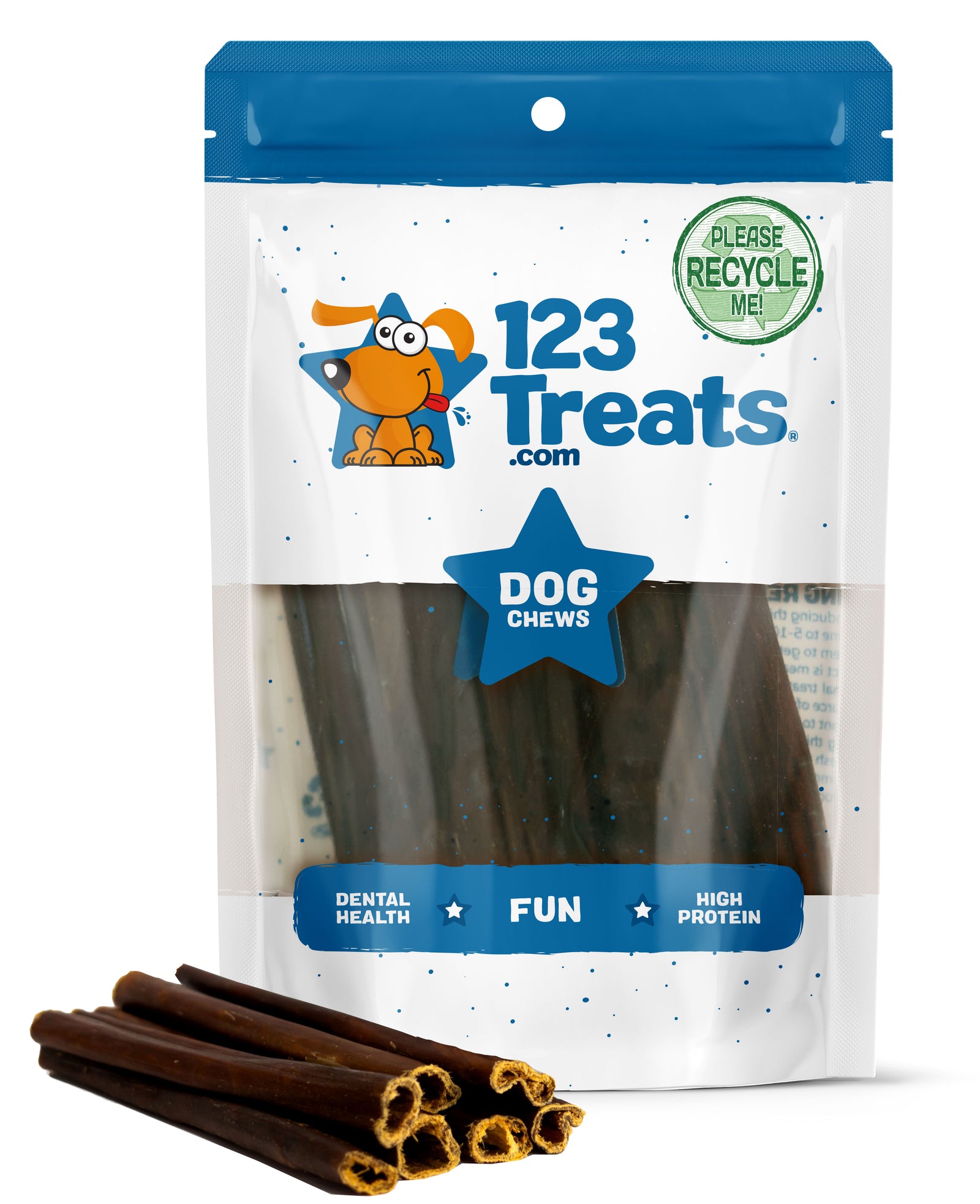 Collagen Chew Sticks for dogs - 100% Collagen chews by 123 Treats