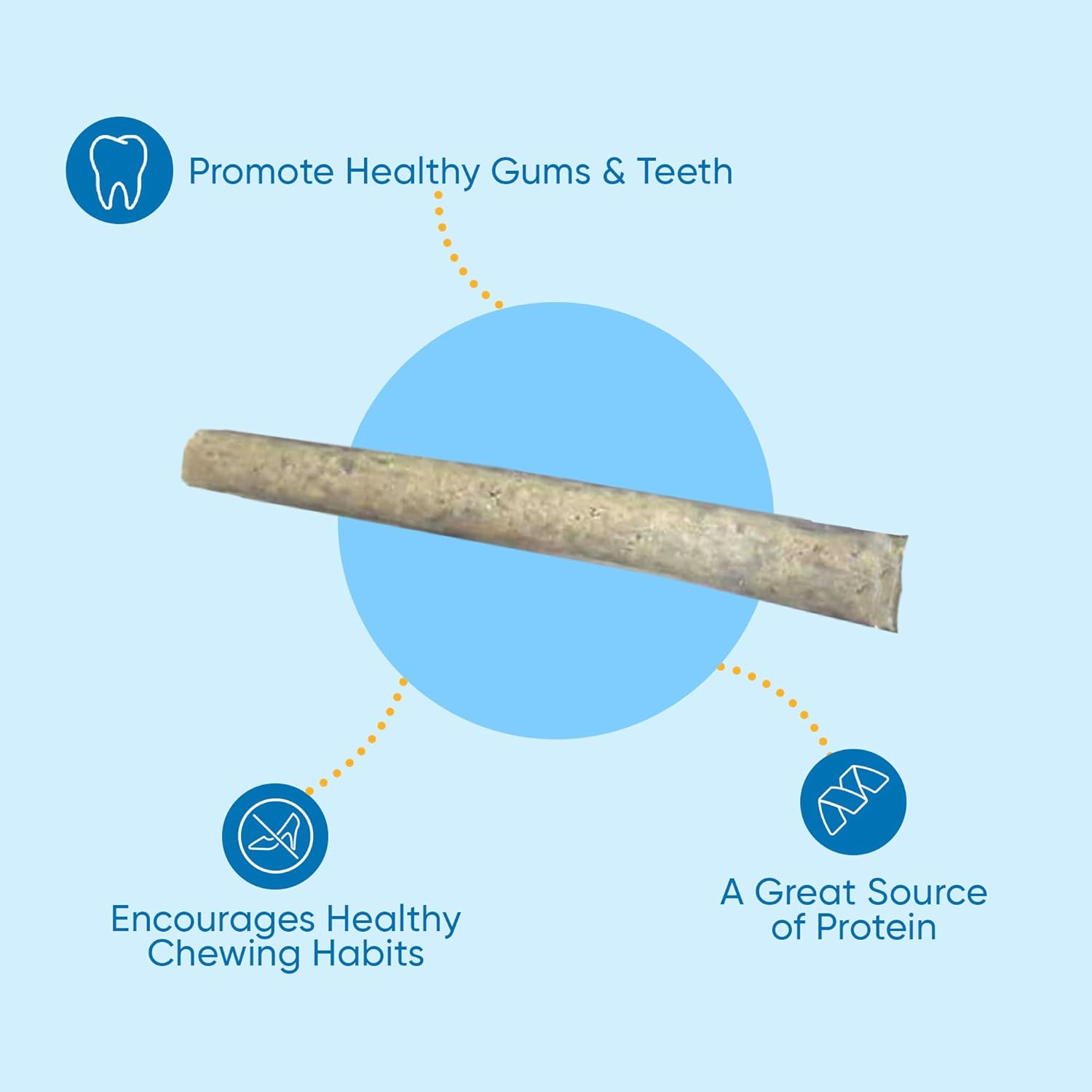 Fish Sticks Rolls For Dogs - 6 Inches (30 Count) | Premium Natural Fish Dog Treats - Healthy & Delicious