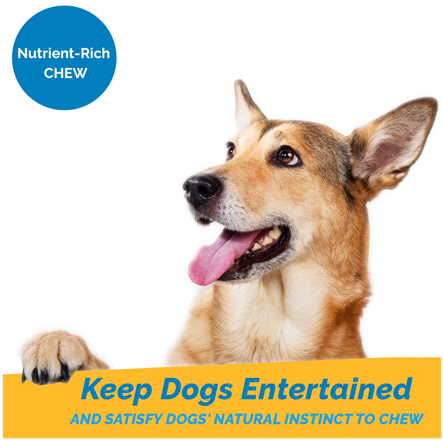 Collagen Stick chews for dogs (Beef Basted) 6" inches - 20 Count