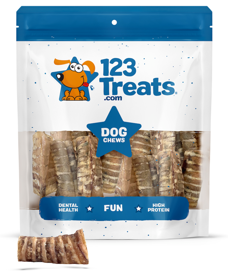 6" or 12" Trachea Chews for Dogs (10 count) or 3" - (8 or 25 Count) all natural.