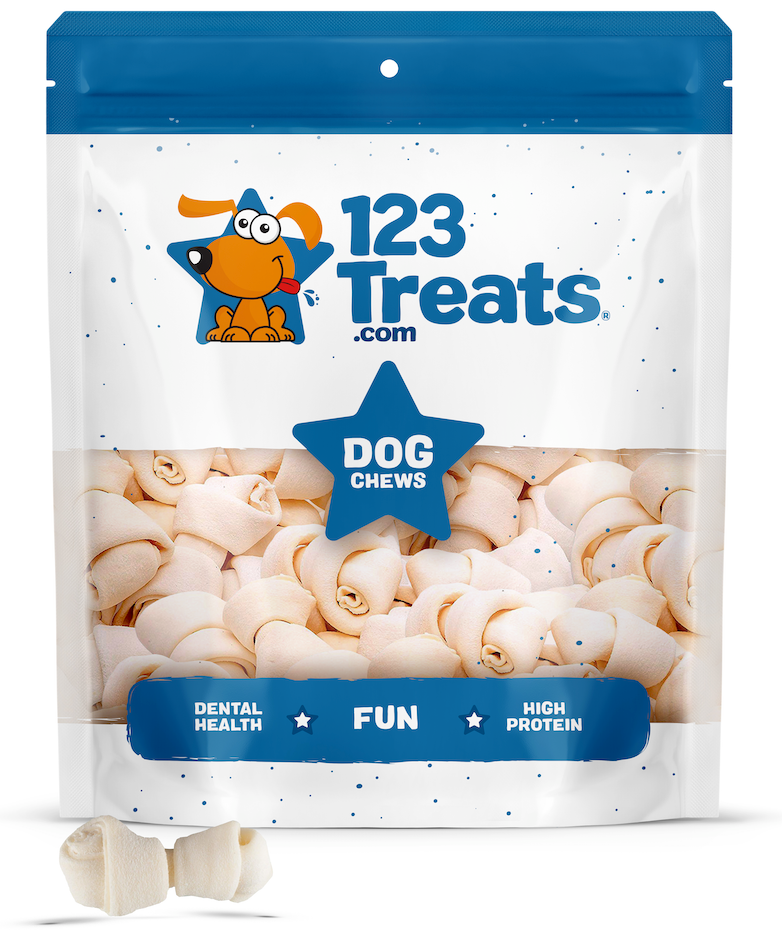 2-3" Inches Rawhide Bones Chews for Small Dogs(50 Count) 100% Natural | Premium Raw Hides Bulk Treats