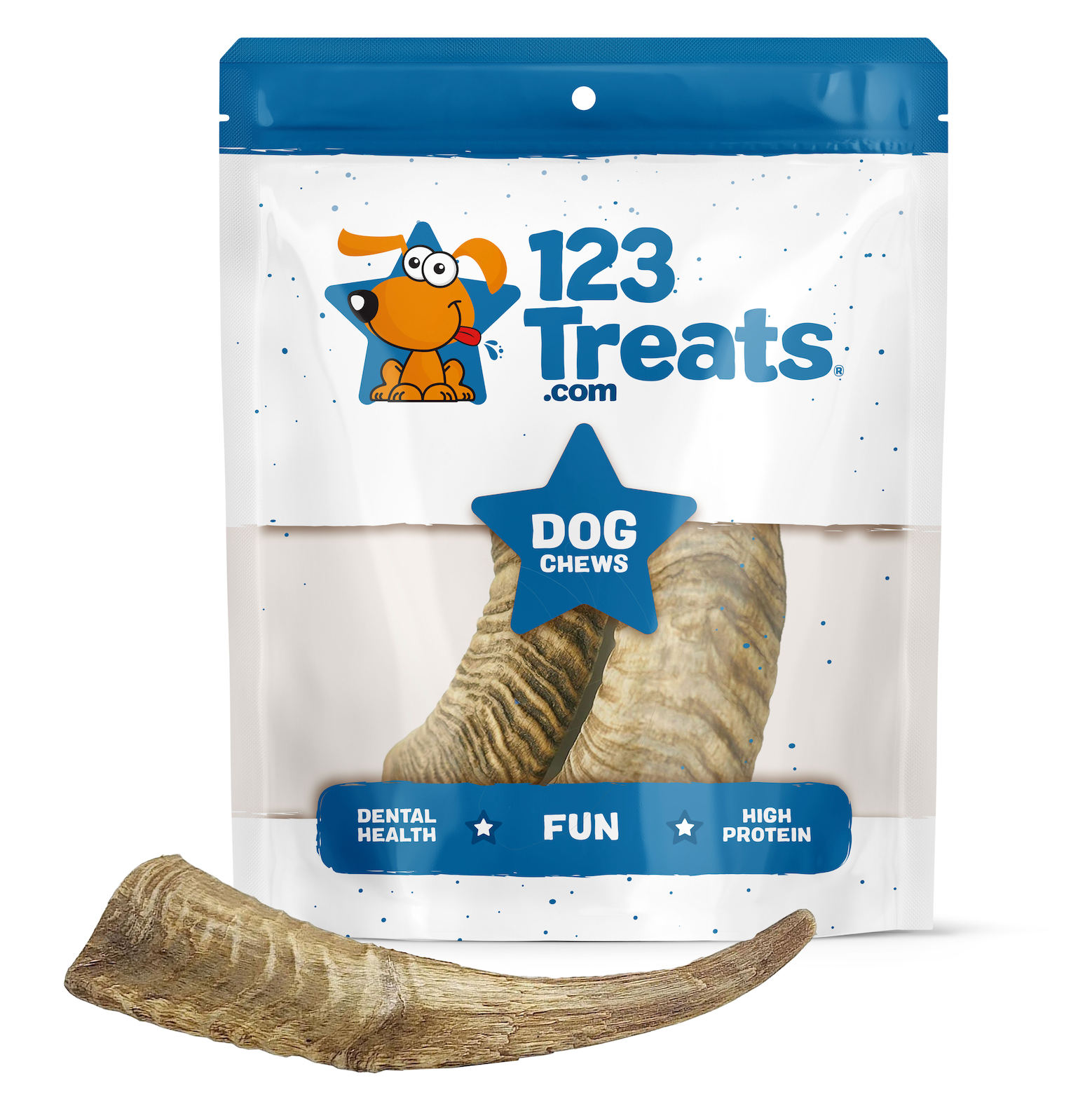 Dried Goat Horns Chews Medium or Large - 2 count