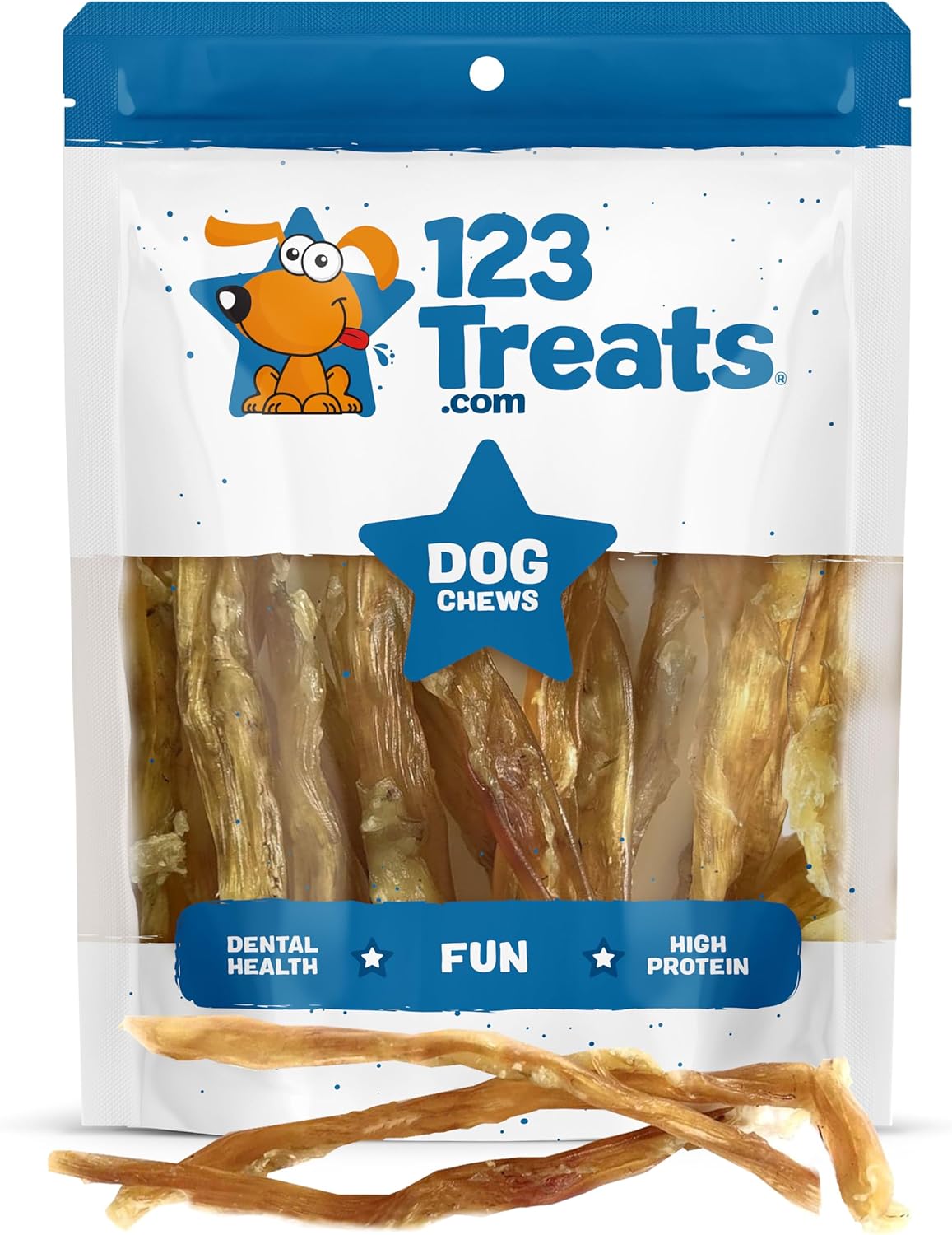 Beef Tendon Sticks Chews for Dogs 7-9 inches (10 Count and 25 Count)