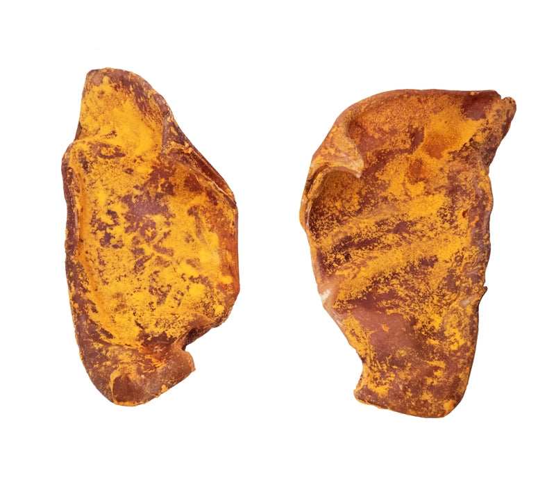 Scoochie Pet Pig Ears Dog chew Bacon and Cheese Flavor 10 or 100 Count | with Real Cheddar Cheese