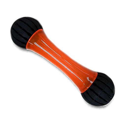 Small Chewing Squeeze Bone Dog Toy with Dental Twist Caps Mini