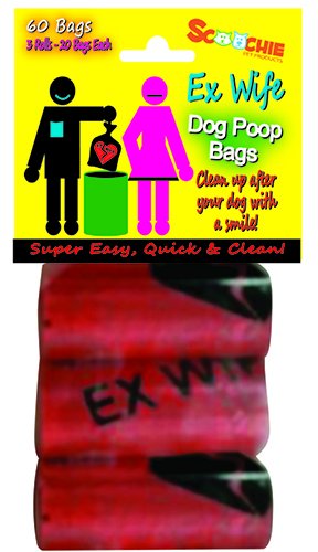 Dog Waste Bags, Ex Wife (Pack of 3 Roll, 2o bags specifications)
