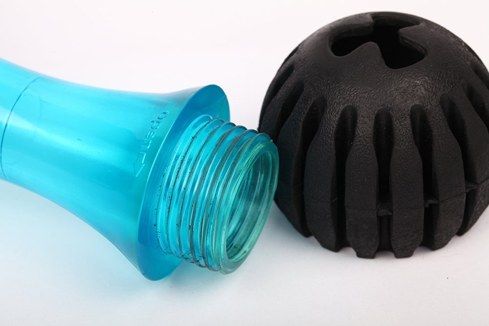 Large Chewing Squeeze Bone Dog Toy with Dental Twist Caps