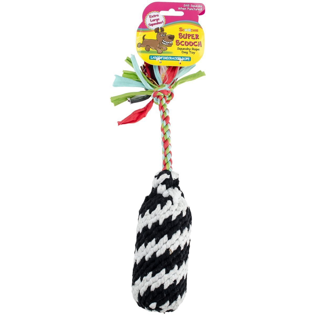 Super Scooch Firecracker Rope Dog Toy Small or Large
