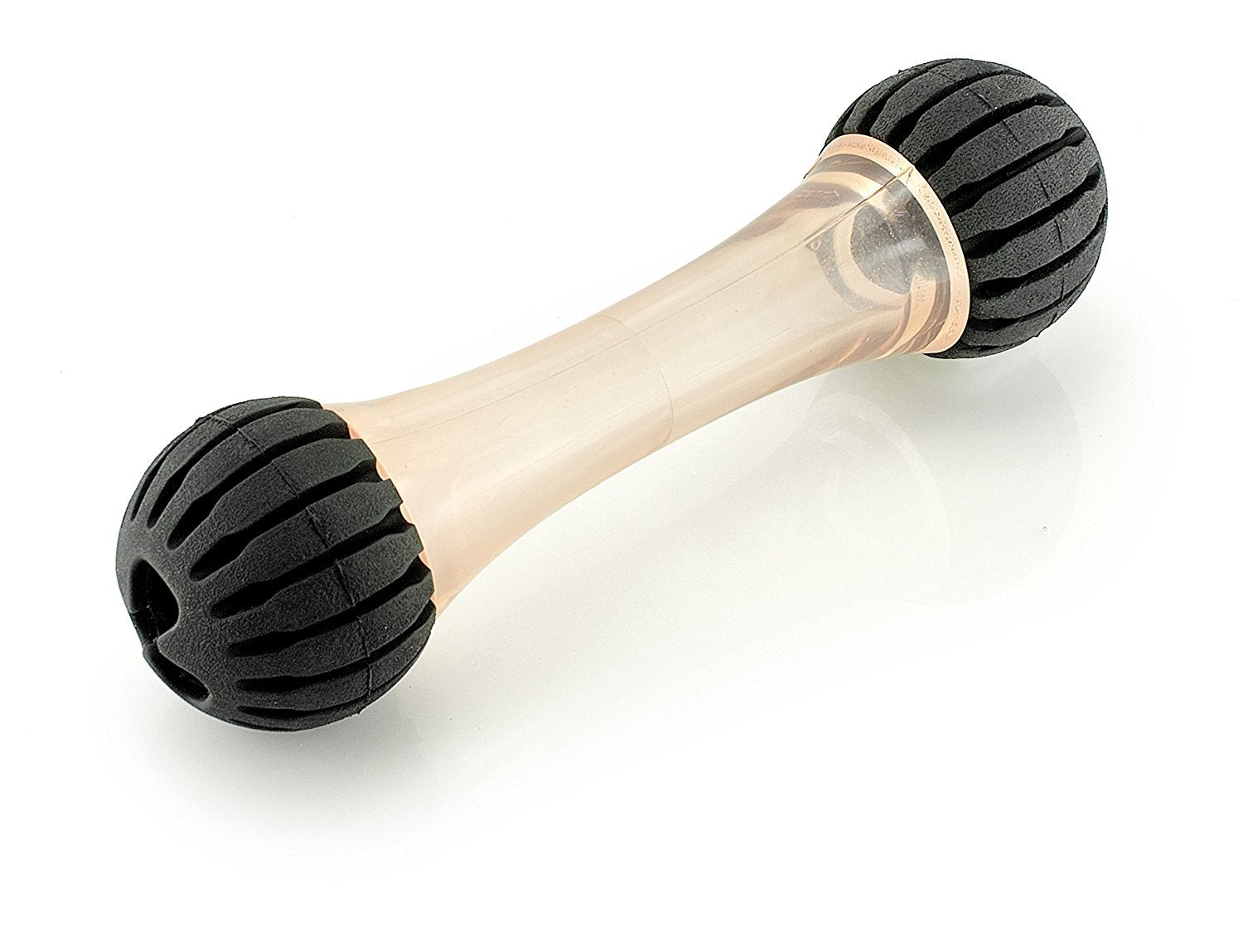 Small Chewing Squeeze Bone Dog Toy with Dental Twist Caps Mini