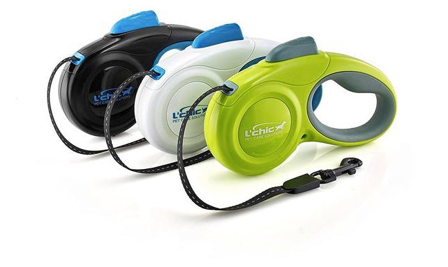 Small Cozy grip 10 feet Retractable Dog Leash - up to 22lb with Longer Grip handle