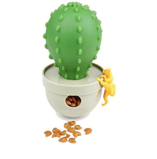 Interactive Pet Toy with treat dispenser and catnip compartment |