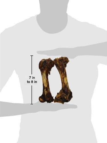 Pork Bones - Premium Meaty Full pork femur bones for Dogs (1 or 2 Count) by 123 Treats