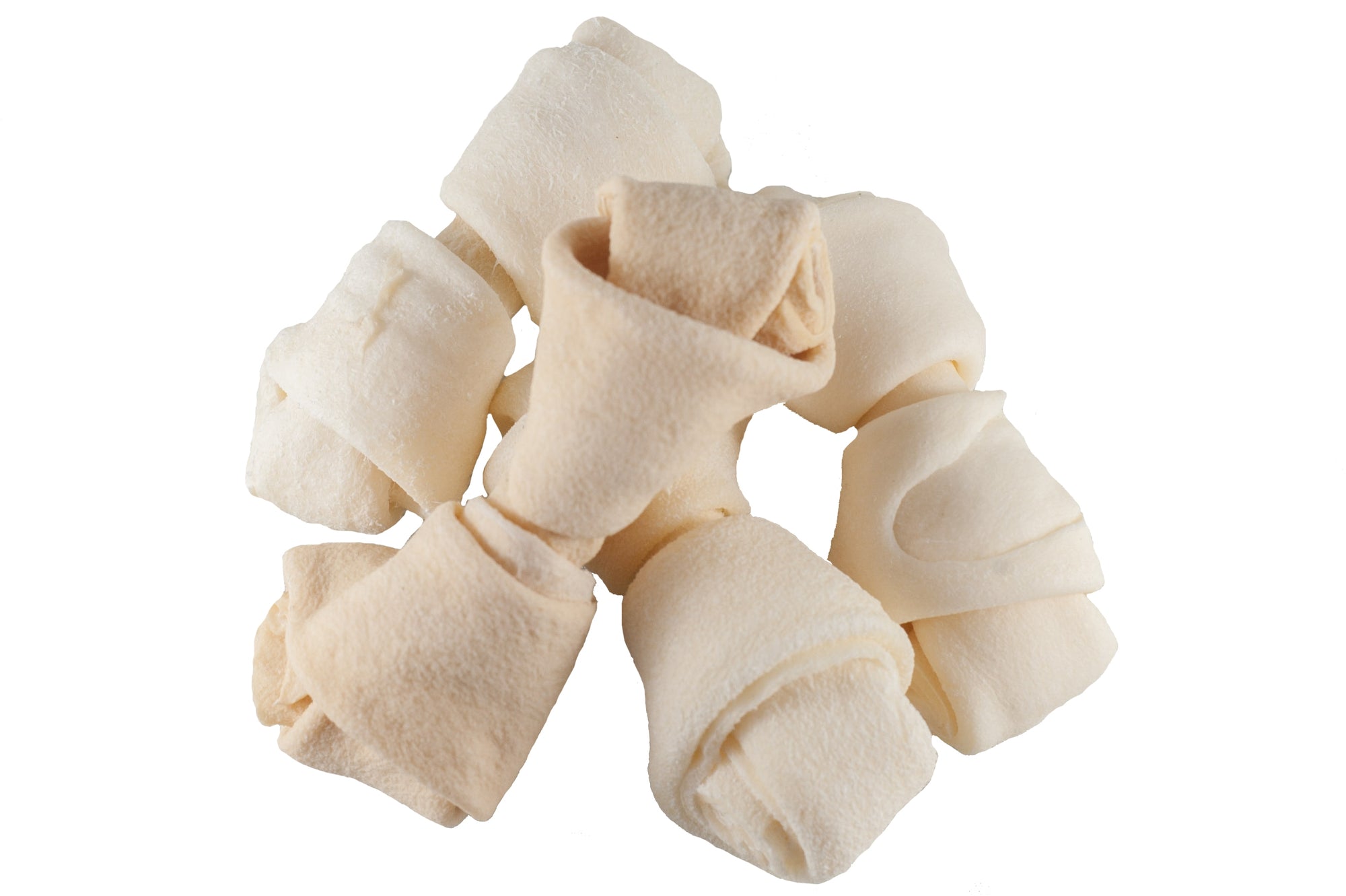 Dog Rawhide Chews Bones for Small Dogs 2-3" Inches (50 Count) 100% Natural USA Made from Natural Grass Fed Cattle | Premium Raw Hides Bulk Treats