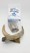 Dried Goat Horns Chews Medium or Large -  2 count