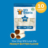 Stuffed Shin BONES for dogs 3 - 4 inches with Peanut Butter Flavor 5 or 10 Count