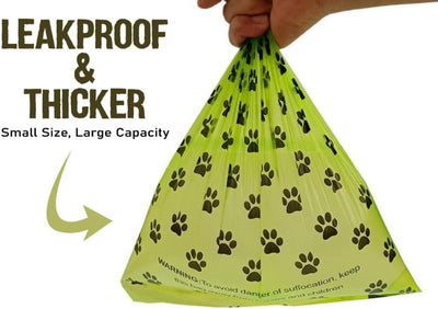 Dog Poop Bags Rolls - Doggie 270 Count Dog Bags For Poop with Dispenser - Dog Waste Bags - Lavender Scented Leakproof - Long Lasting Green Poop Bags