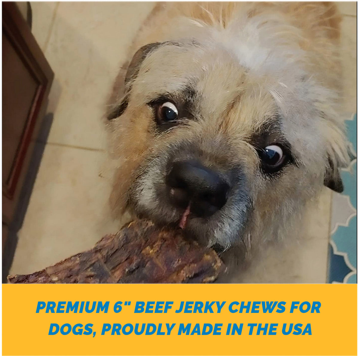 Beef Jerky Treat 5" inches - (25 Count) Chews for dogs-Made in USA
