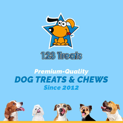 HOOVES for Dogs 10, 25 or 50 Count | 100% Natural Long-lasting Dental dog Chews made from Beef Hoof | Made from Free Range, Grass Fed Cattle | NO additives, coloring, and chemicals. From 123 Treats