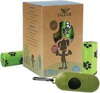 Dog Poop Bags Rolls - Doggie 270 Count Dog Bags For Poop with Dispenser - Dog Waste Bags - Lavender Scented Leakproof - Long Lasting Green Poop Bags