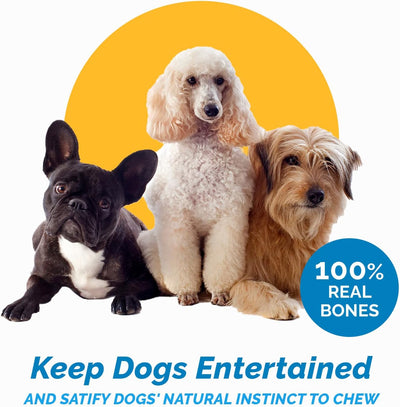Dog Bones Made in USA – 100% Natural Beef Knee Caps for Dogs