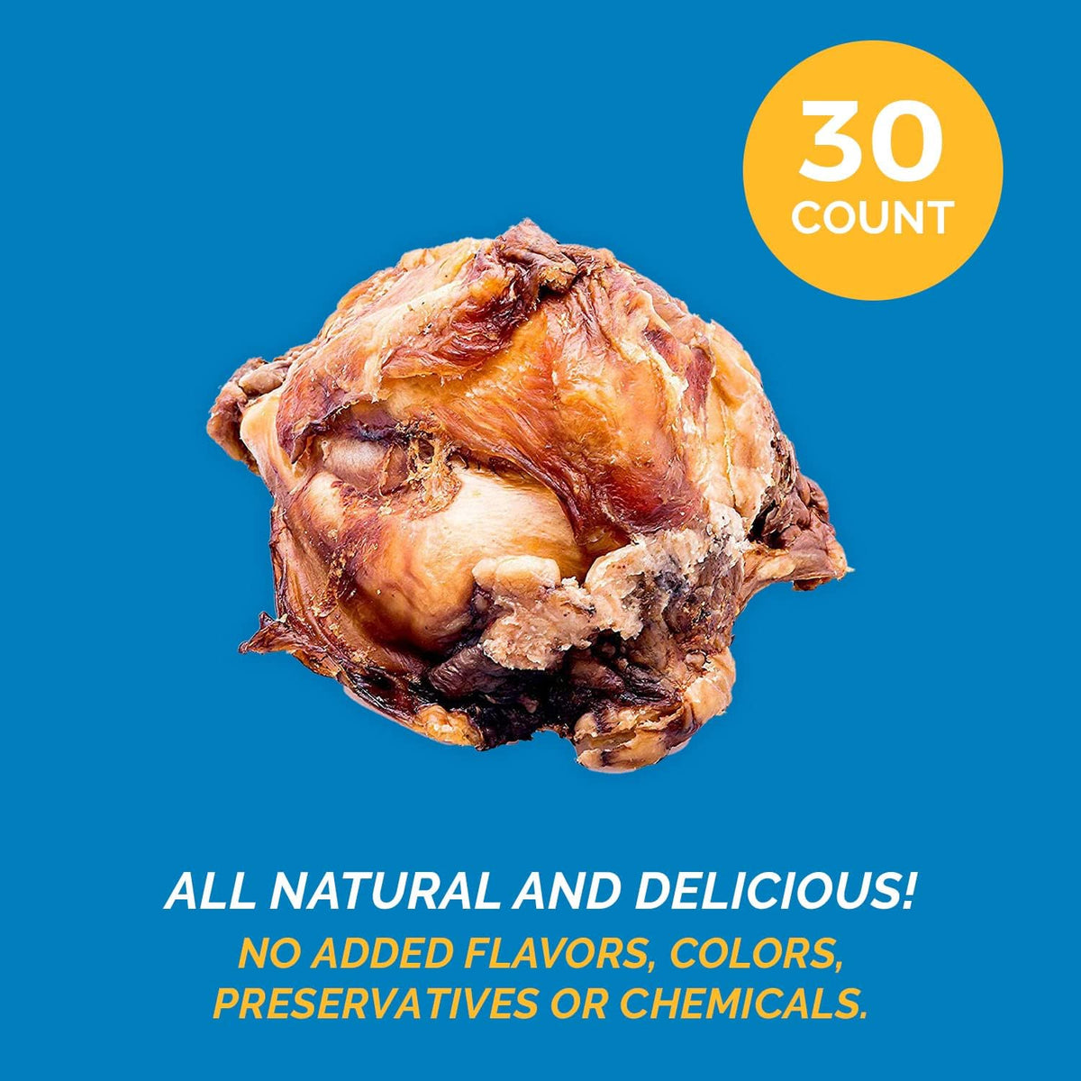 Beef Knee Cap Bone Chews for Dogs - Made in USA