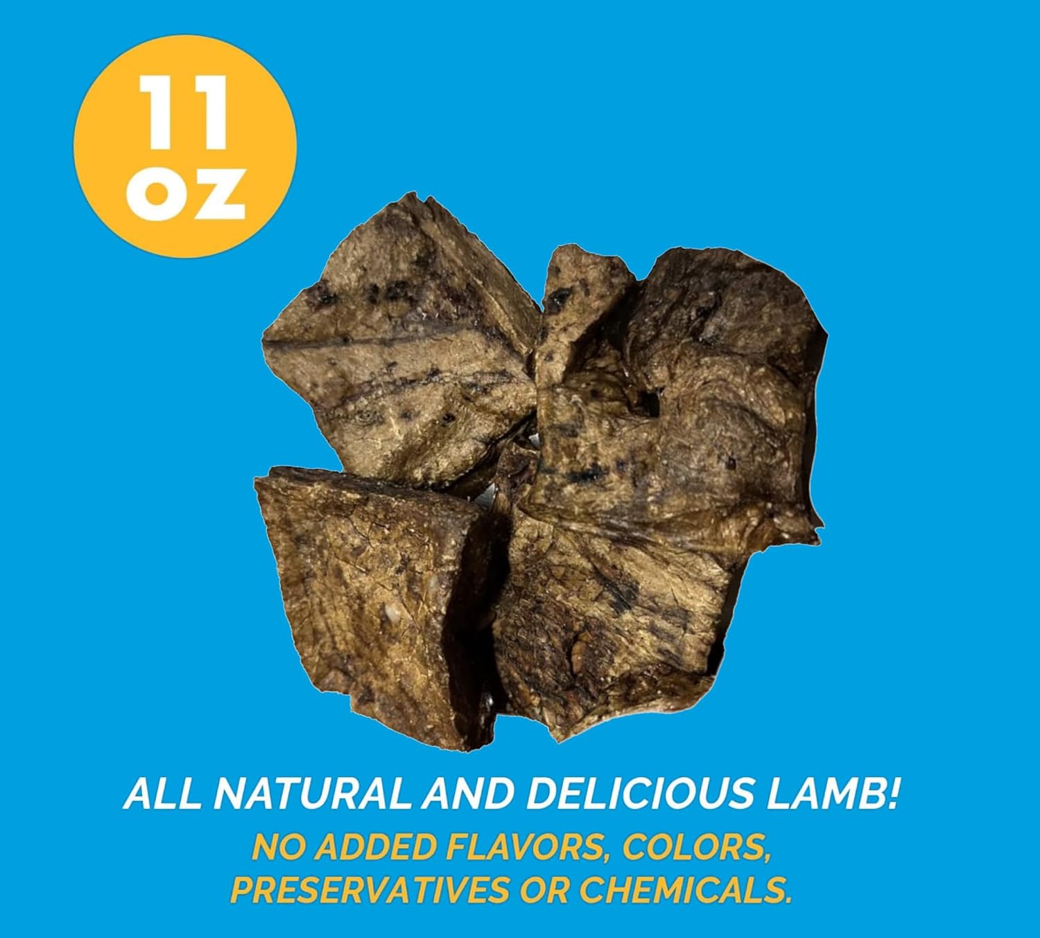 BEEF LUNG Dog Treats (11 Ounces) All Natural and delicious by 123 Treats