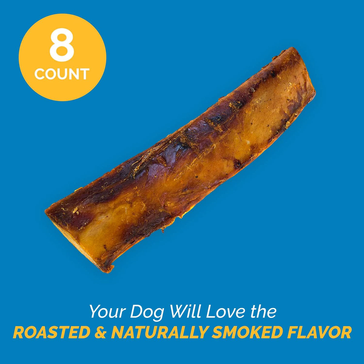 Beef Rib Bones for Dogs – 5-6" Natural Gourmet Treats (8 Ct)