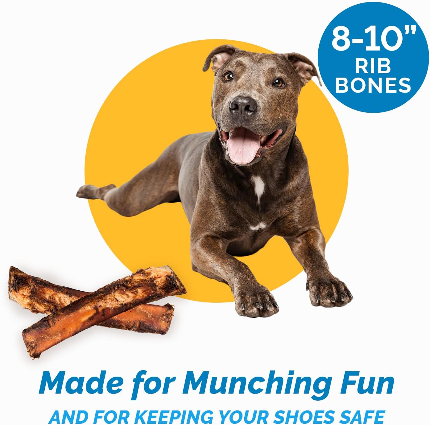 Beef Bones for Dogs 7 9 8 Count 100 Natural Chew Bones