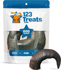 Small Buffalo Horns Chews for Dogs – 3 Count