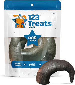 Small Buffalo Horns Chews for Dogs – 3 Count