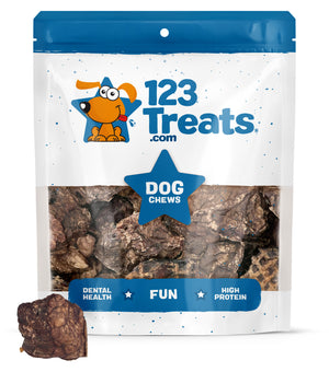 BEEF LUNG Dog Treats (11 Ounces) All Natural and delicious by 123 Treats