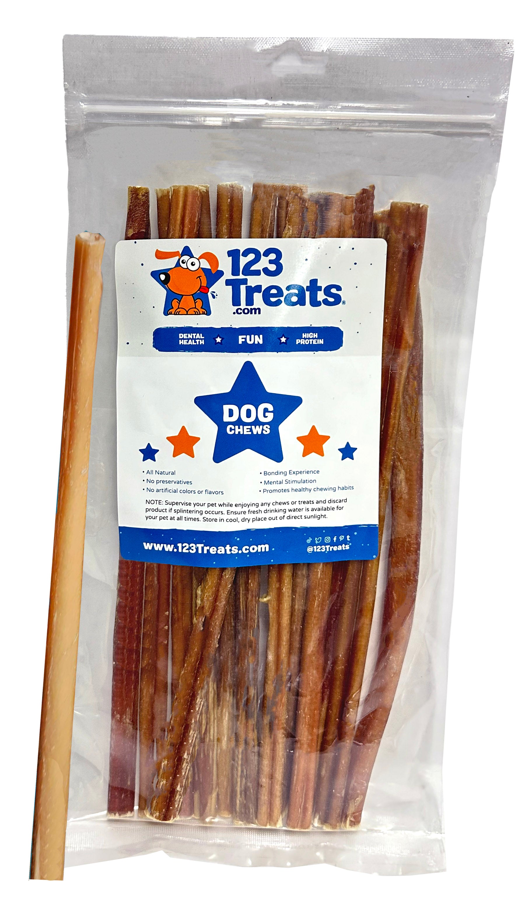 Bully Stick chews for dogs 12 inch (1 Pound)