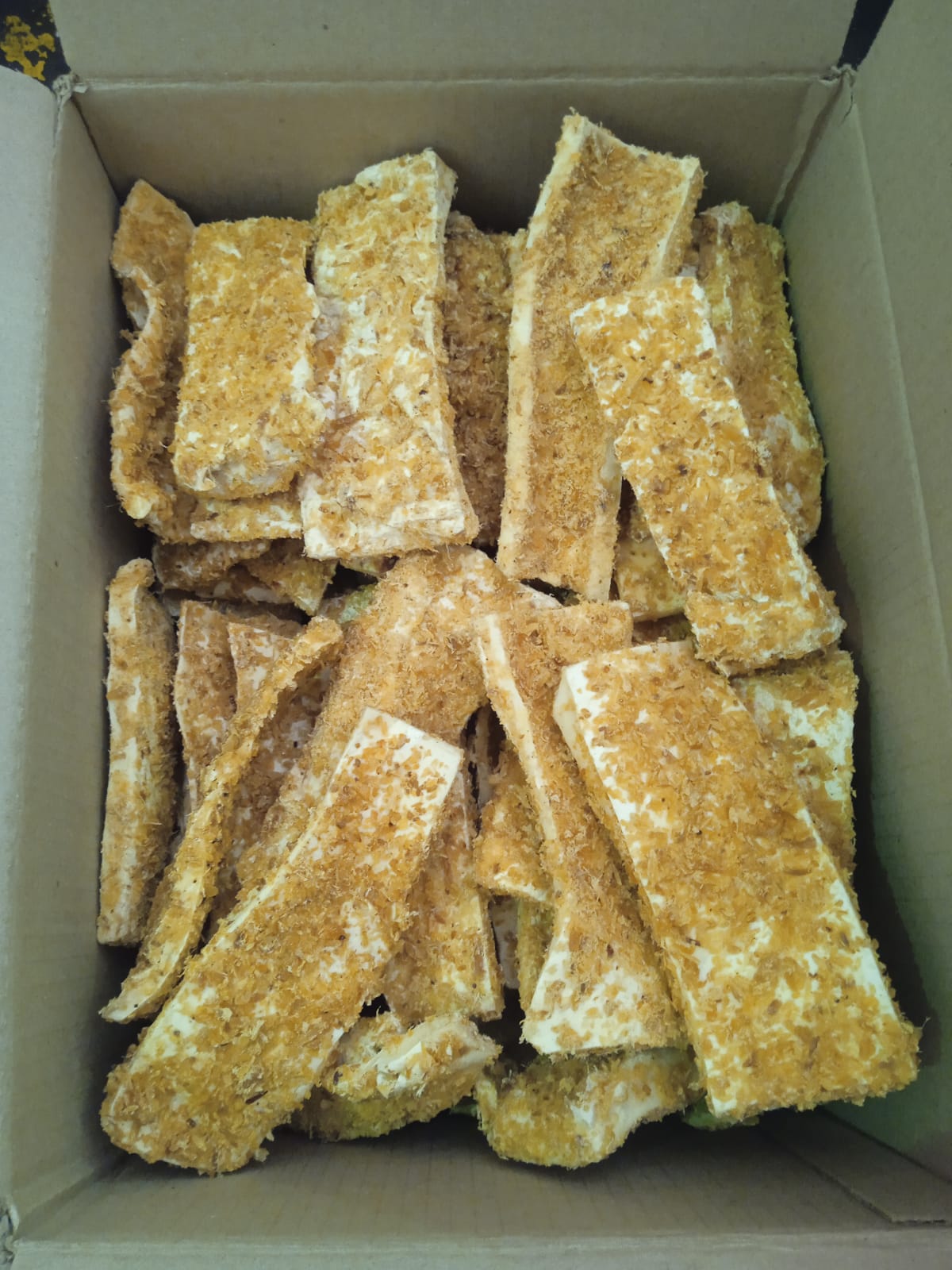 123 Treats Cheek Chips 2"X6" X2 Bully Dust — Case of 50