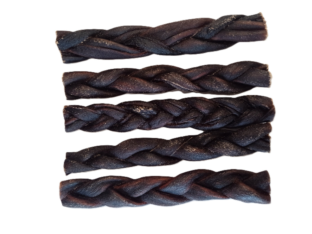 123 Treats Corium Braided 5" — Case of 200