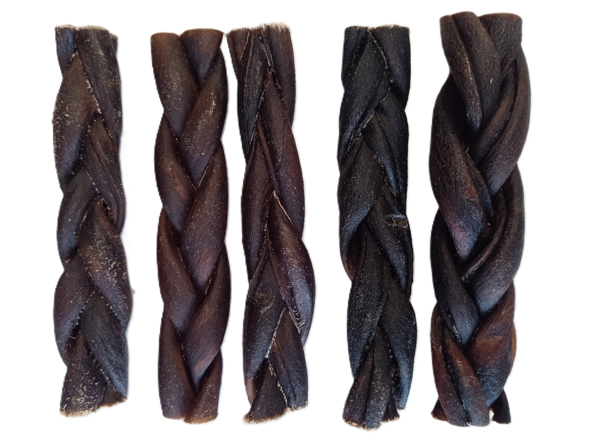 123 Treats Corium Braided 9" — Case of 200
