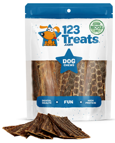 Beef Esophagus Chews (6 inches 25 Count) Gullet treats for Dogs