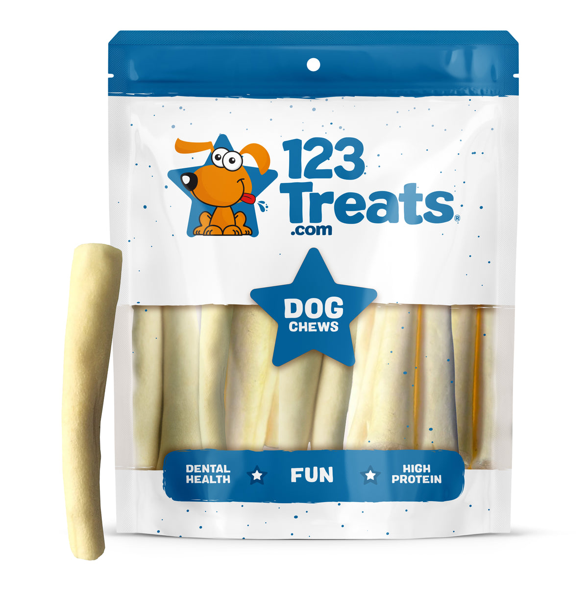 BEEF BULL TAIL 5-6&quot; | 25 Count  | Ox Tail Chews | 123 Treats