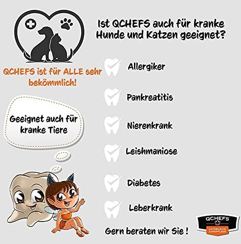 Qchefs Sizzles for Dogs - One Month Supply* - Oral Health Snack with Amino Acids