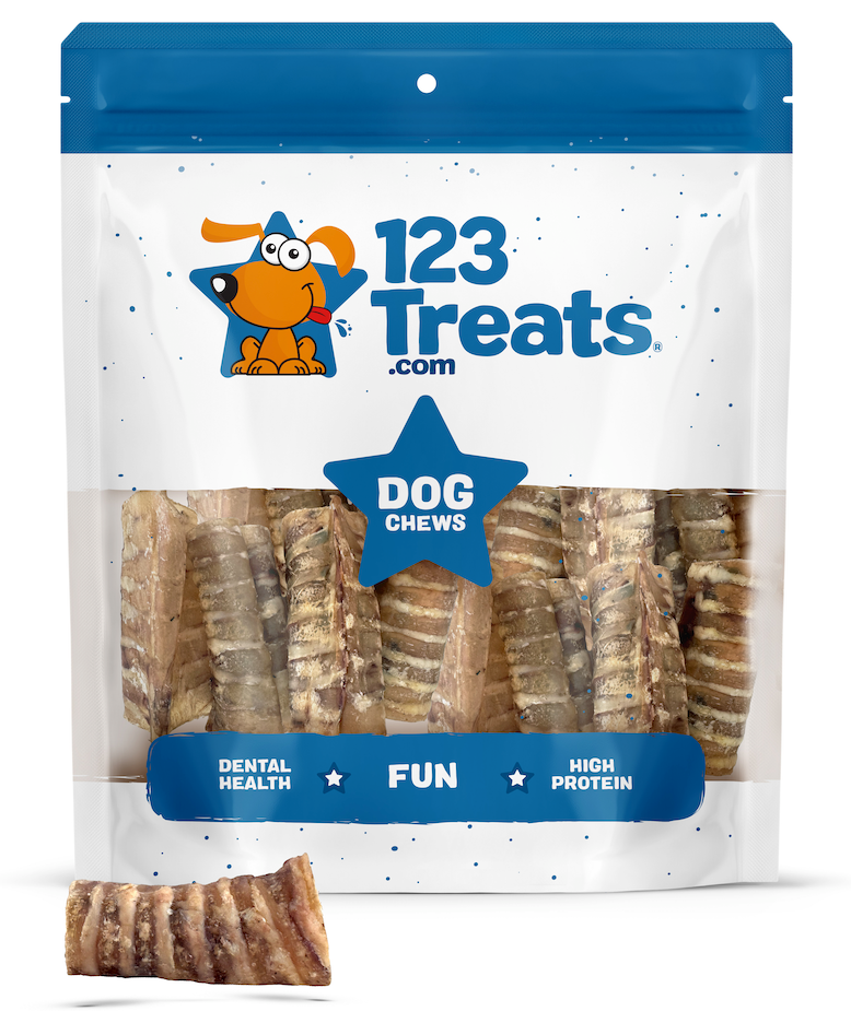 3", 6" or 12” Trachea chews for Dogs | 100% Natural Beef Chew | from Free-Range Cattle