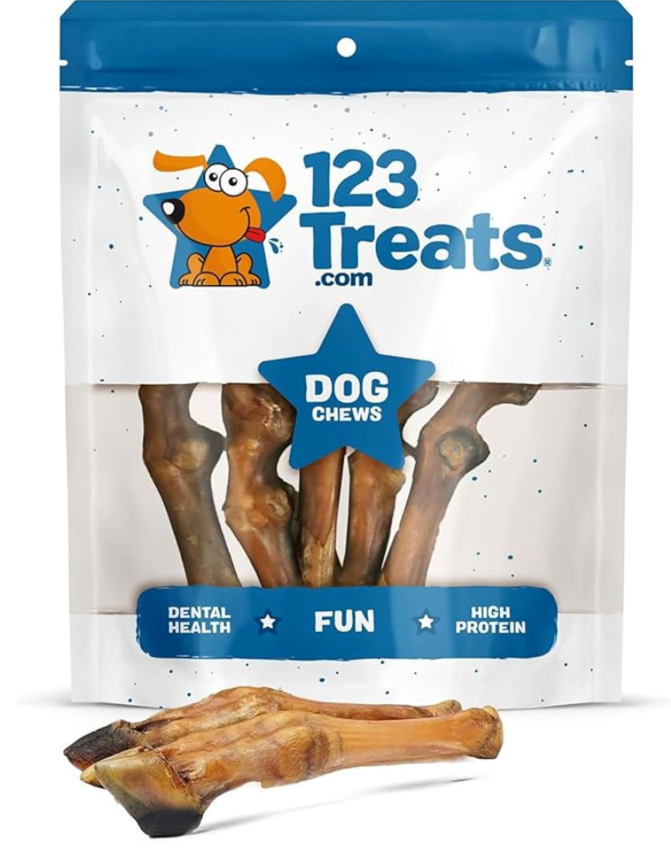 Dried Sheep Legs with Hooves for Dogs (5 Count) , Tough Dog Treats for Aggressive Chewers