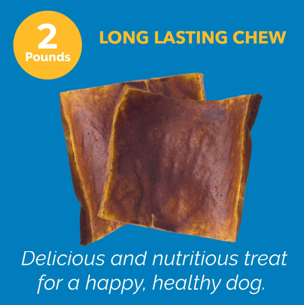 Beef Cheek Beef Basted chews for dogs (2 pounds)  | All natural Long Lasting dog treats