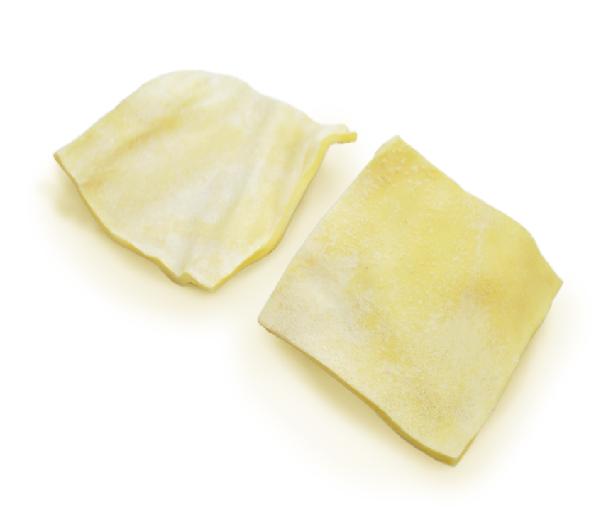 123 Treats Cheek Chips Natural 4"x 4" — Case of 60