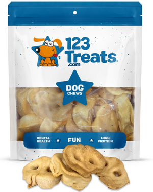Pig Snout Chew treats for dogs (25 Count) - All natural chews