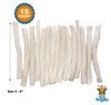 5-6" Rawhide Sticks For Dogs (15 or 30 Count) Delicious Beef Hide Skinny Rolls