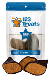 Beef Filled Cow Hooves (3 or 10 Count) 100% Natural Dog Dental Treats From 123 Treats