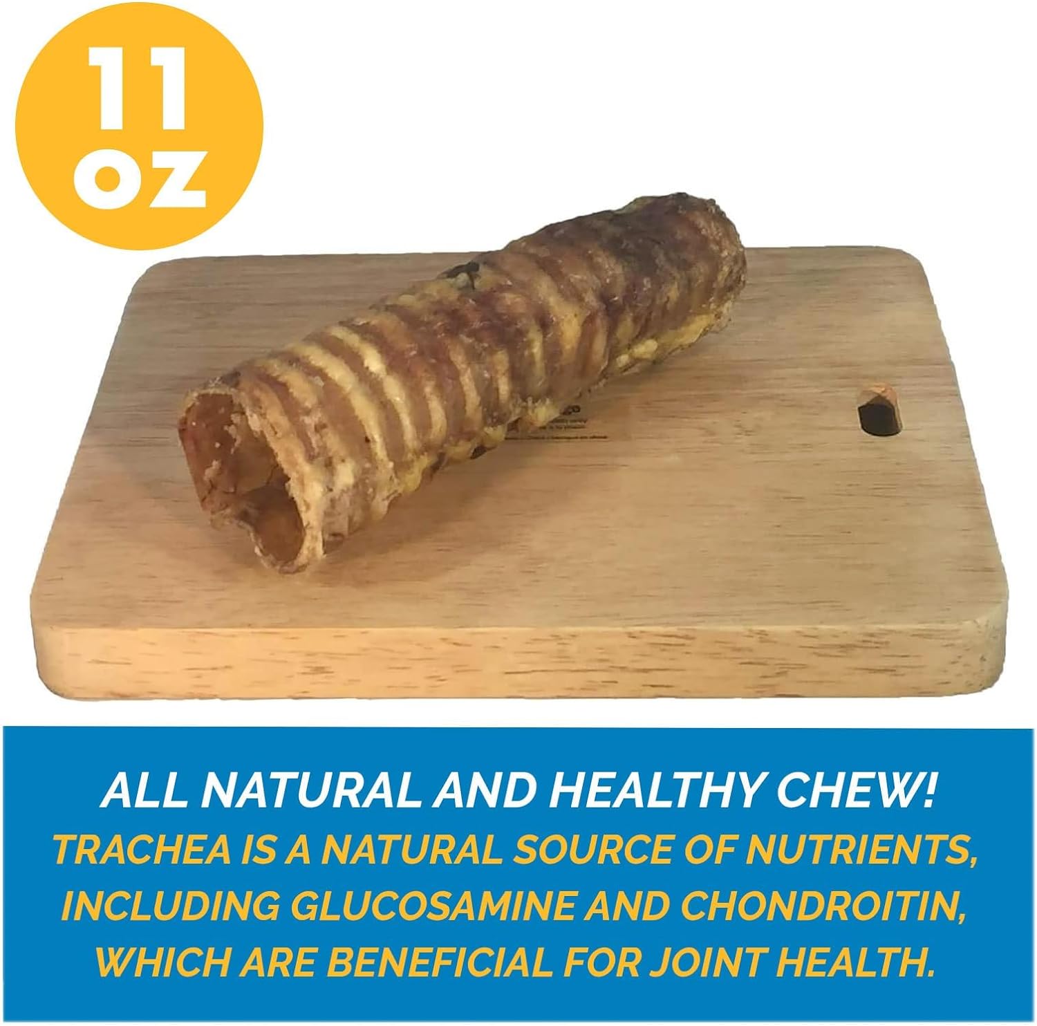 6" or 12" Trachea Chews for Dogs – Natural Beef (10, 25 Ct)