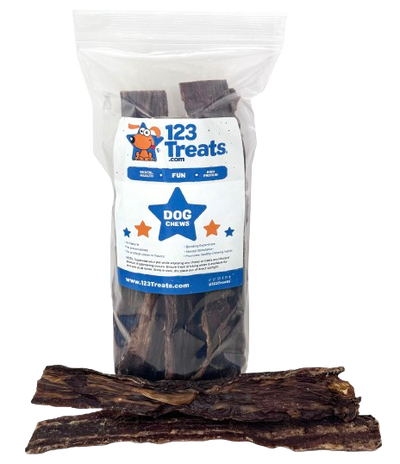 Beef Jerky Treats 9-11 inches - 16 ounces Chews for dogs (Made in USA)
