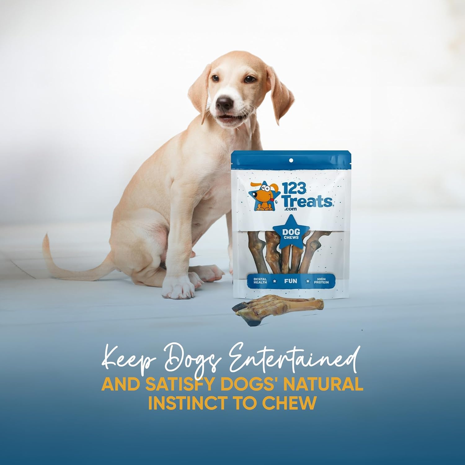 Dried Sheep Legs with Hooves for Dogs (5 Count) , Tough Dog Treats for Aggressive Chewers