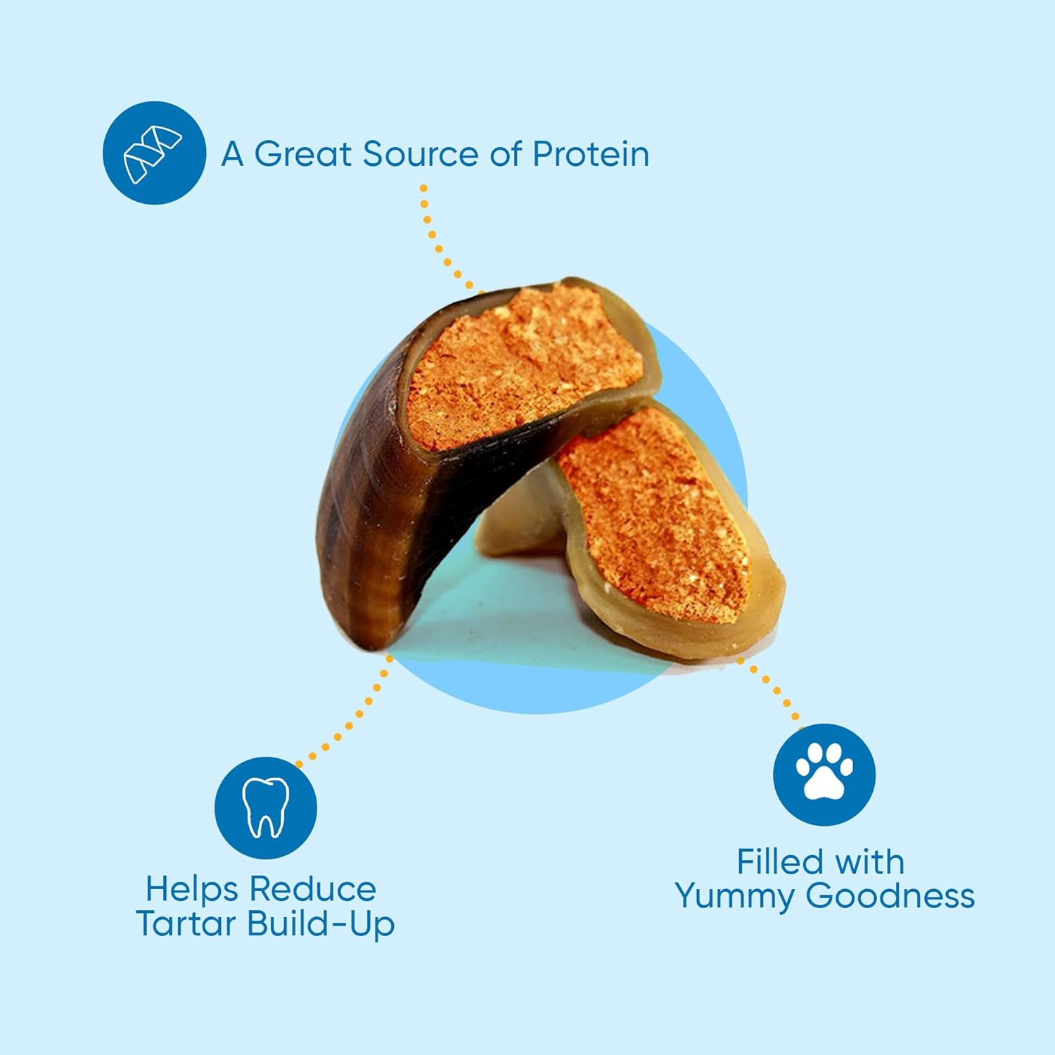 Stuffed Hooves chews for dogs Variety pack (10 Count)